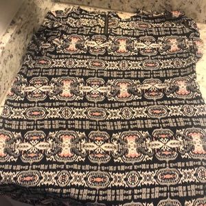 Short sleeve printer blouse